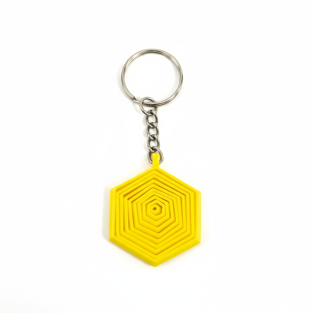 Hexagon Fidget Keychain